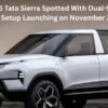 Tata Sierra Spotted With Dual-Screen Setup Launching on November 25