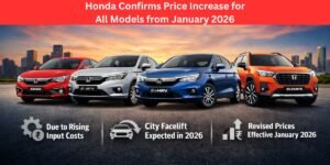 Honda Confirms Price Increase for All Models from January 2026