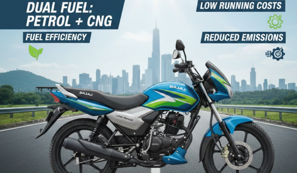 bajaj cng bike on road price