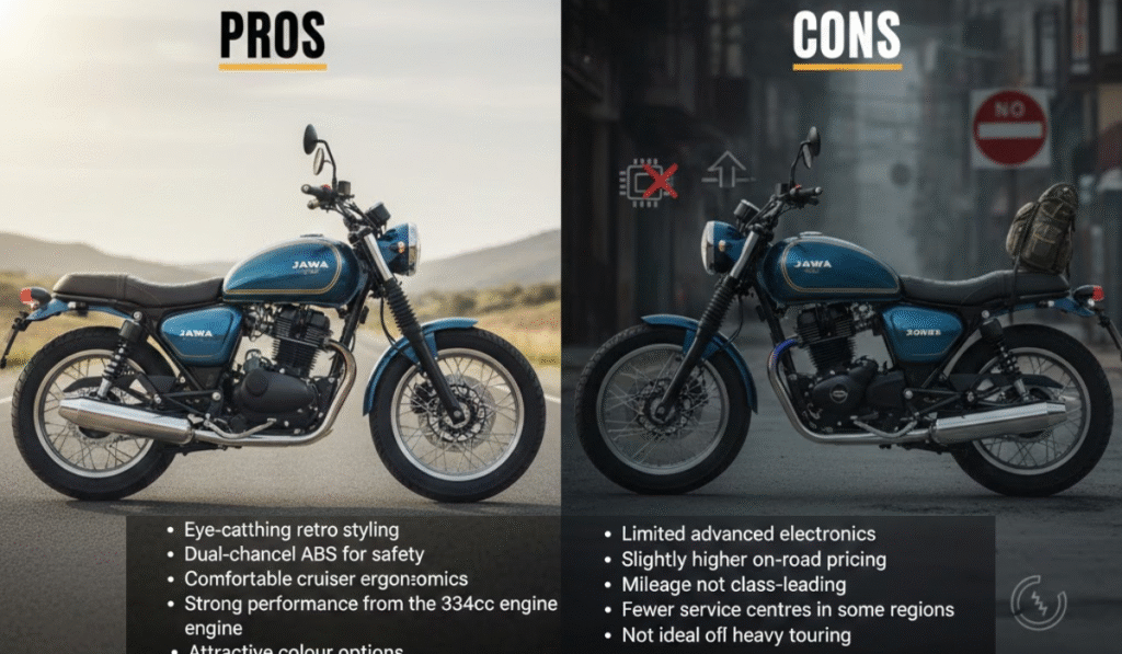 jawa 42 bobber price on road