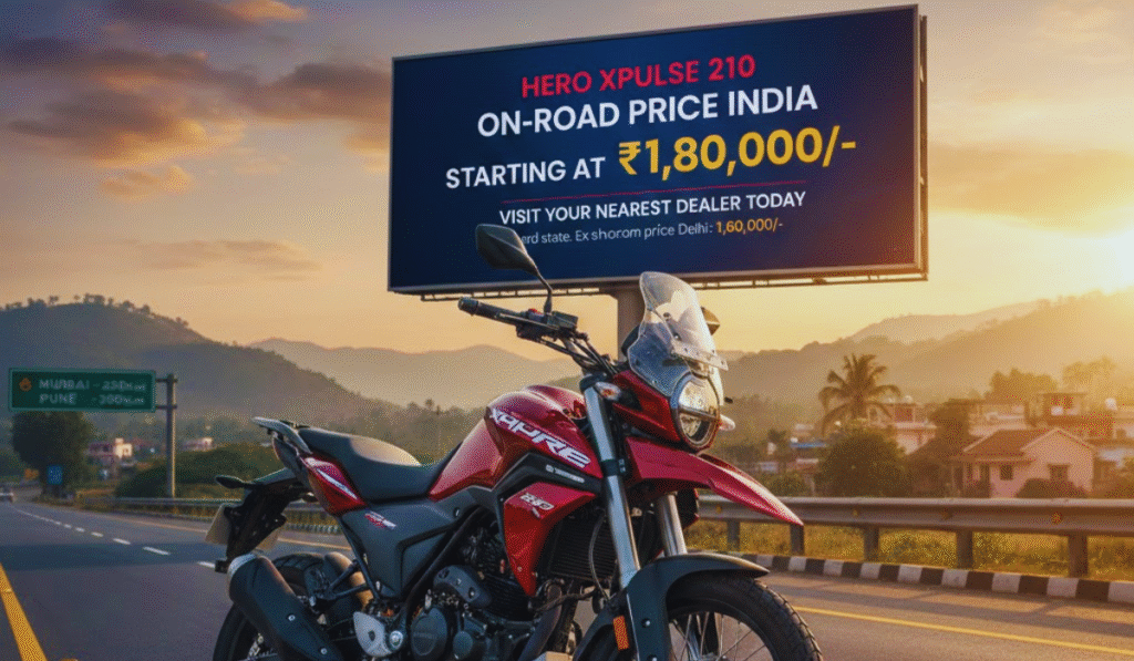 Xpulse 210 On Road Price