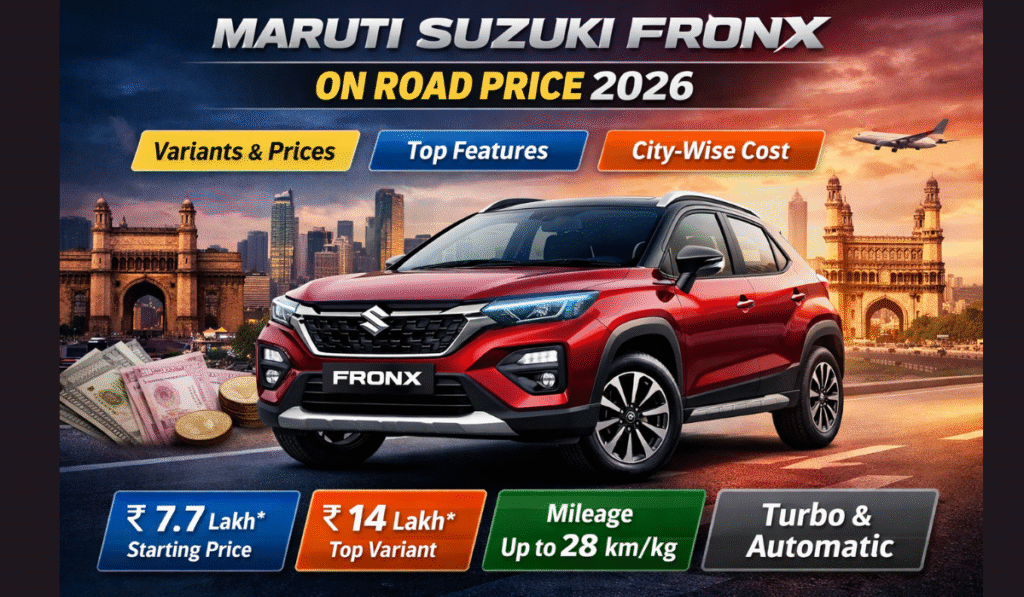 Maruti Suzuki Fronx On Road Price